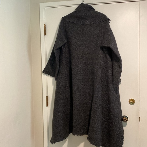 Giorgio Armani a Milano - borgonuovo 21 tweed sweater coat, charcoal, size XS/S - Picture 4 of 8